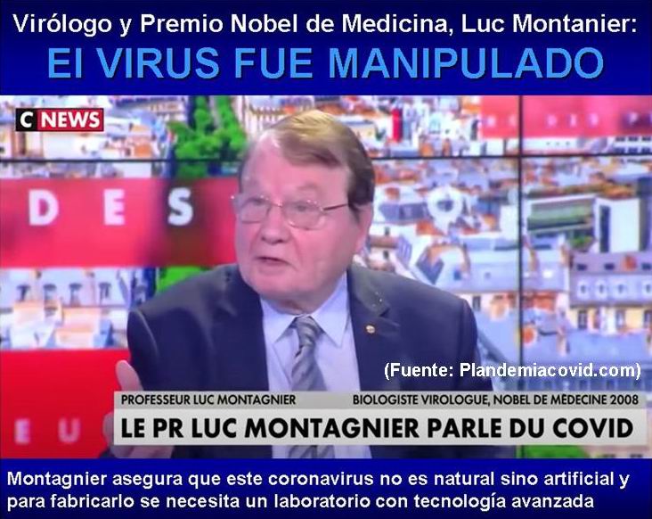 2 caja azul, Luc Montagnier virus manipulado