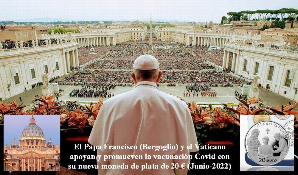 Moneda Papa Vaticano promueve vacuan Covid 5