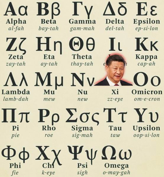 Variantes Covid alfabeto griego letras símbolos V2