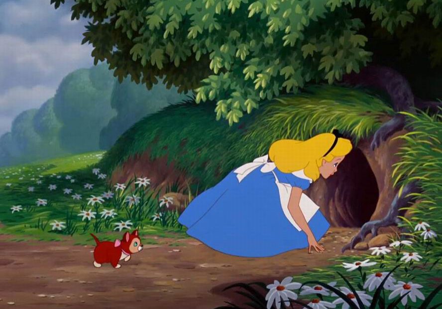 Alice in Wonderland 1951 Disney Rabbit hole 2 V2